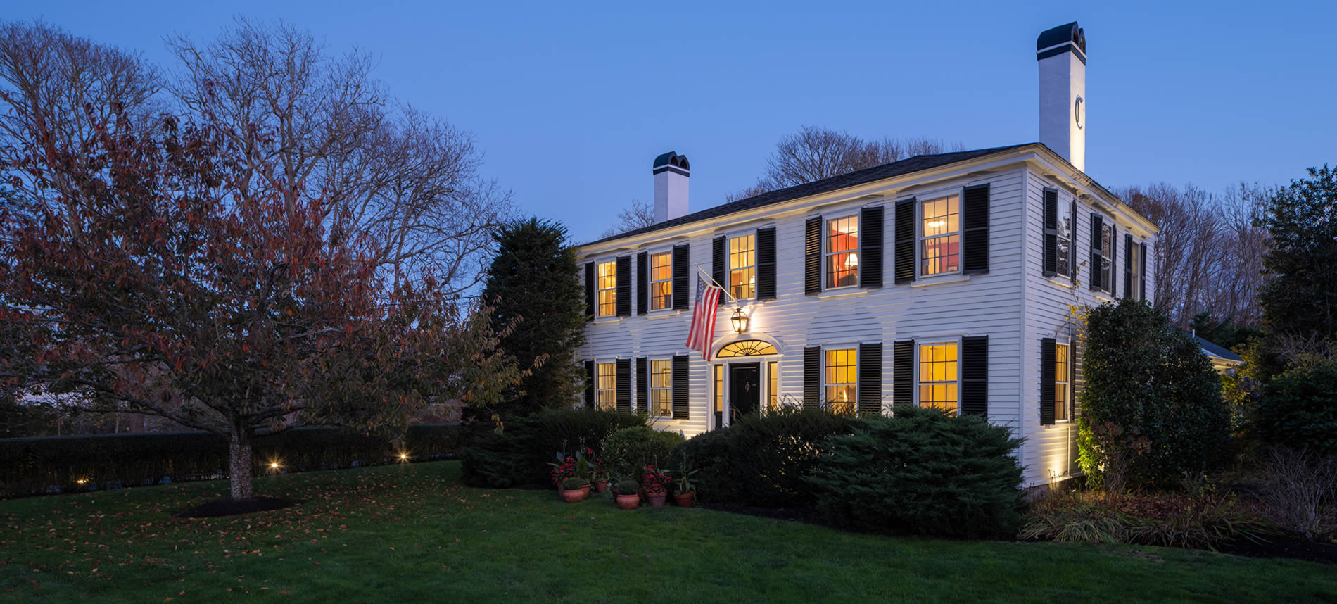 Evening at Candleberry Inn, An Elegant Cape Cod Bed and Breakfast Voted #1 Bed & Breakfast in the United States and #7 in the World by TripAdvisor in 2024