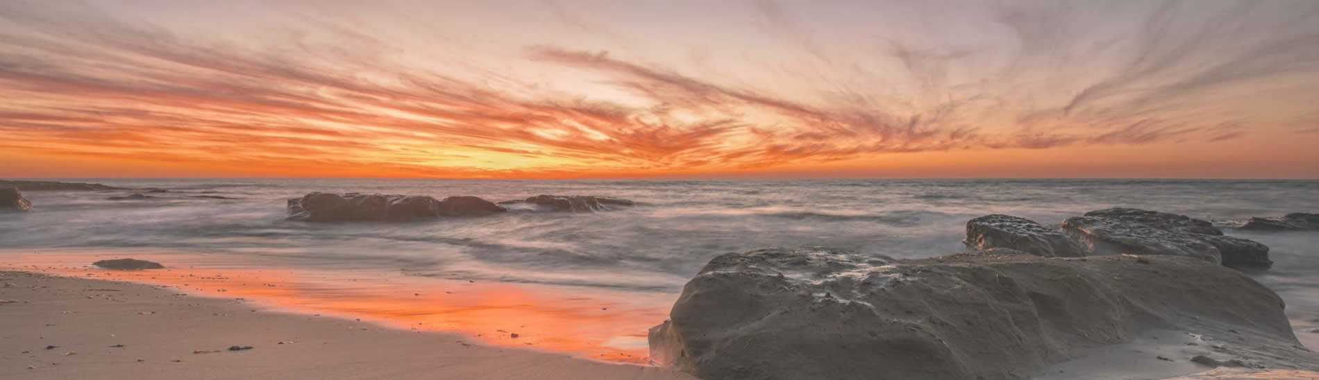 sunset at the beach