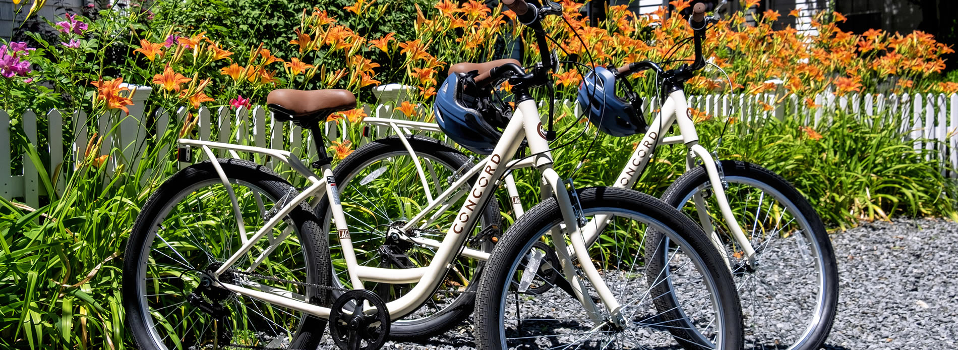 two bicycles at candleberry inn